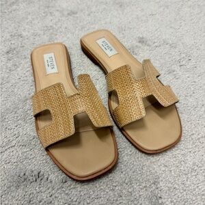 Steven by Steve Madden Woven Tan Sandals